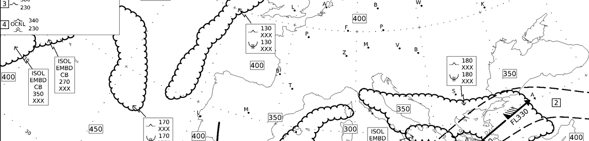 Aerbrava - Europe significant weather charts