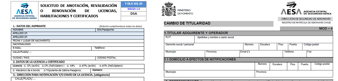 Aerbrava - Transformació i conversió de Llicències i habilitacions