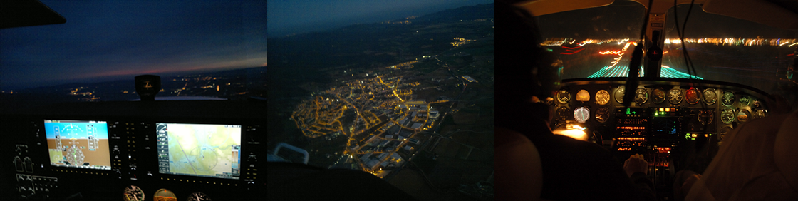 Aerbrava - Curso de vuelo nocturno